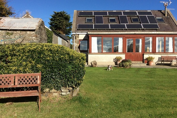 French doors into garden