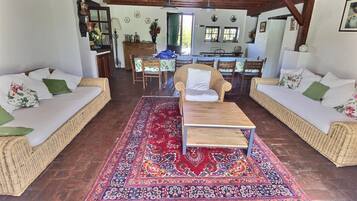 TV, fireplace, DVD player, ping pong