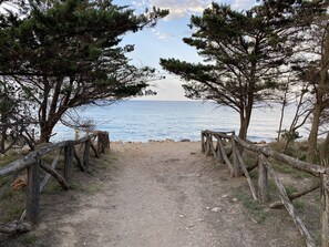 Tæt på stranden