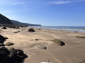 Beach nearby - Rosie's Holiday Cottage in North Devon With Indoor Heated Swimming Pool  (Woolfardisworthy)