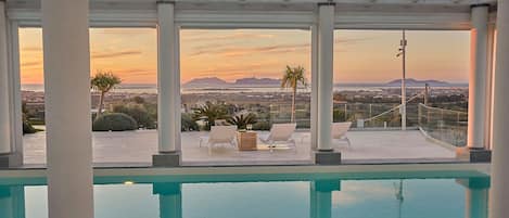 Indoor pool, a heated pool