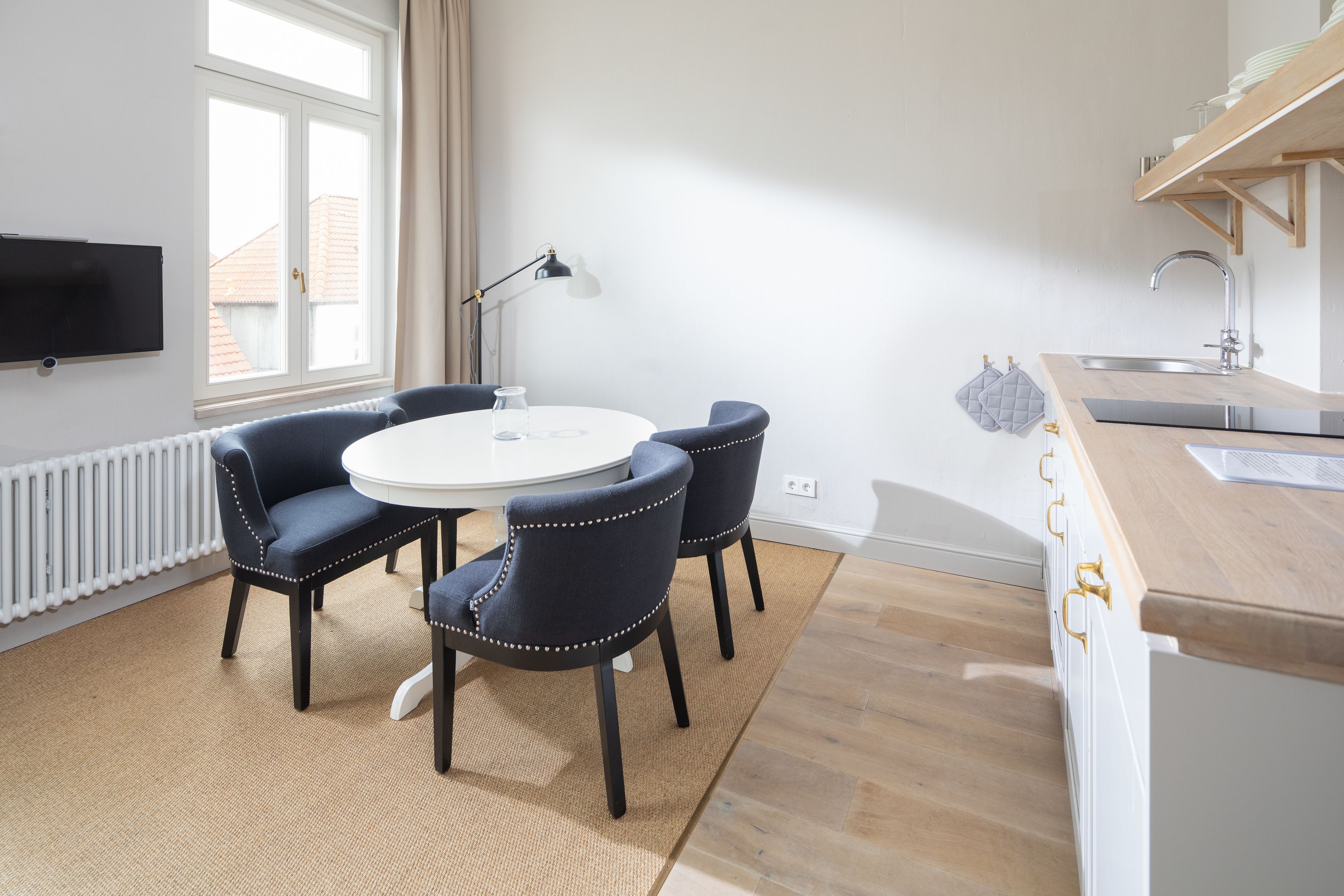 Apartment, 1 Schlafzimmer | Allergikerbettwaren, schallisolierte Zimmer, Bügeleisen/Bügelbrett