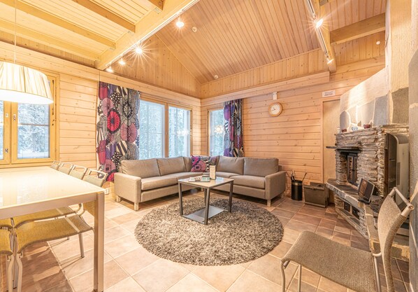Apartment, 4 Bedrooms, Sauna | Living room - Levikaira 19 (Kittila)