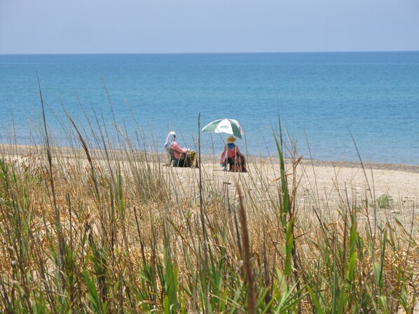 Am Strand, Strandtücher