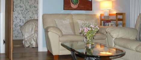 Smart TV, books, stereo