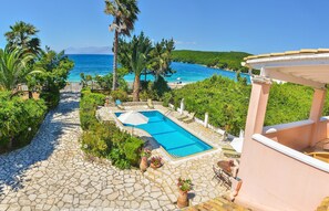 Pool - Avlaki Beach House, Stylish Villa, Opening Onto Extraordinary Sheltered Beach (Kassiopi)