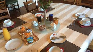 Petit déjeuner continental compris tous les jours