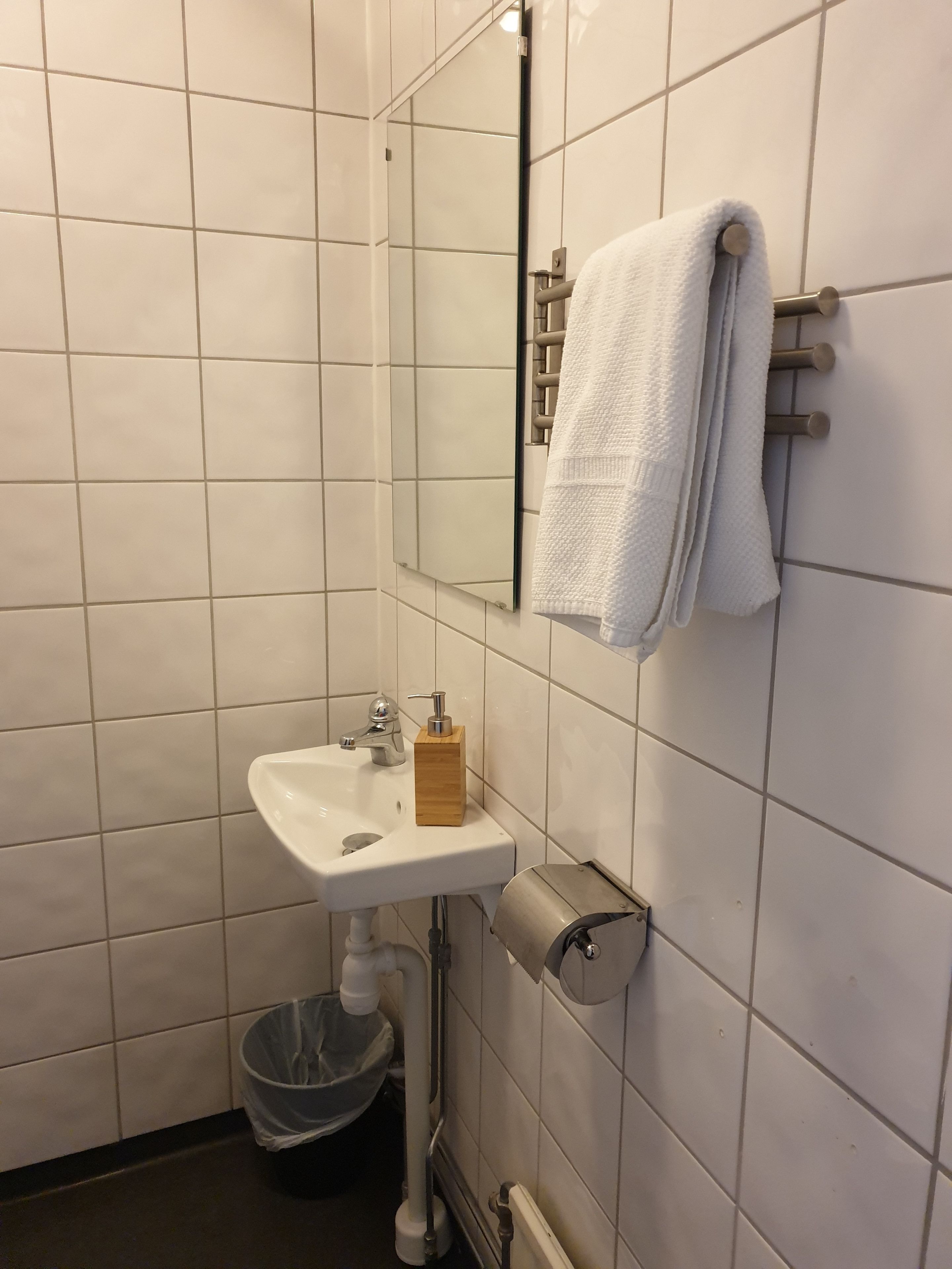 single room | bathroom | shower, free toiletries, hair dryer, towels