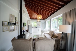 TV connectée, cheminée, baby-foot, table de tennis de table