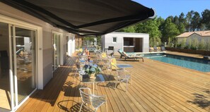 A heated pool