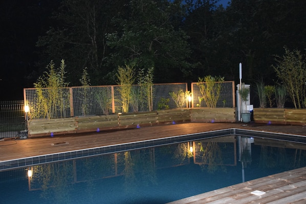 A heated pool
