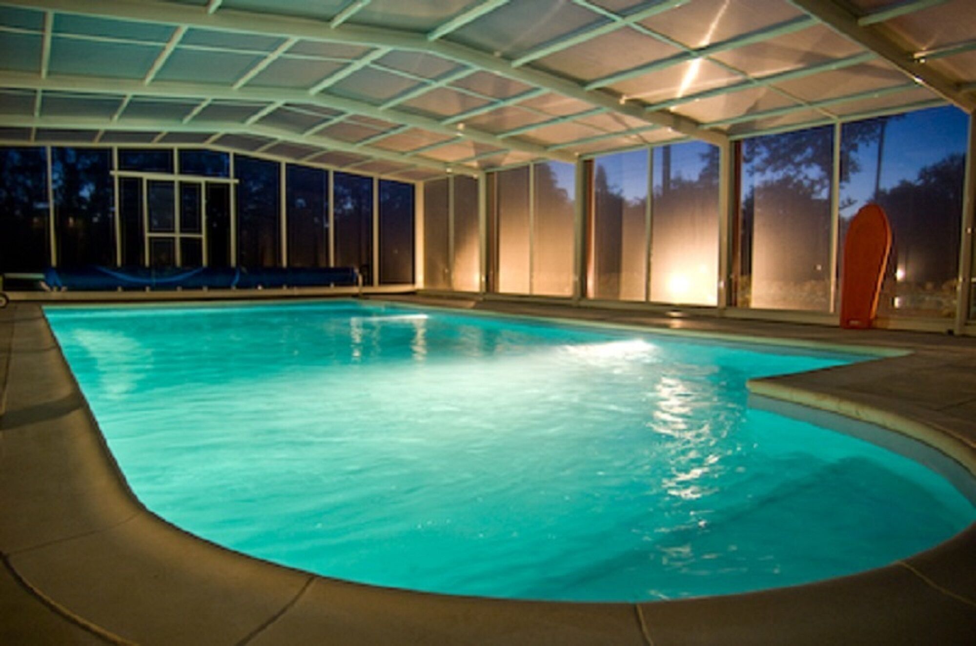 Piscine extérieure, piscine chauffée