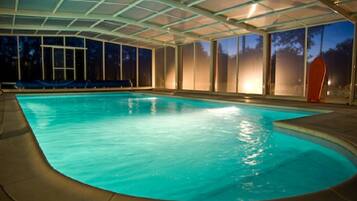 Piscine extérieure, piscine chauffée