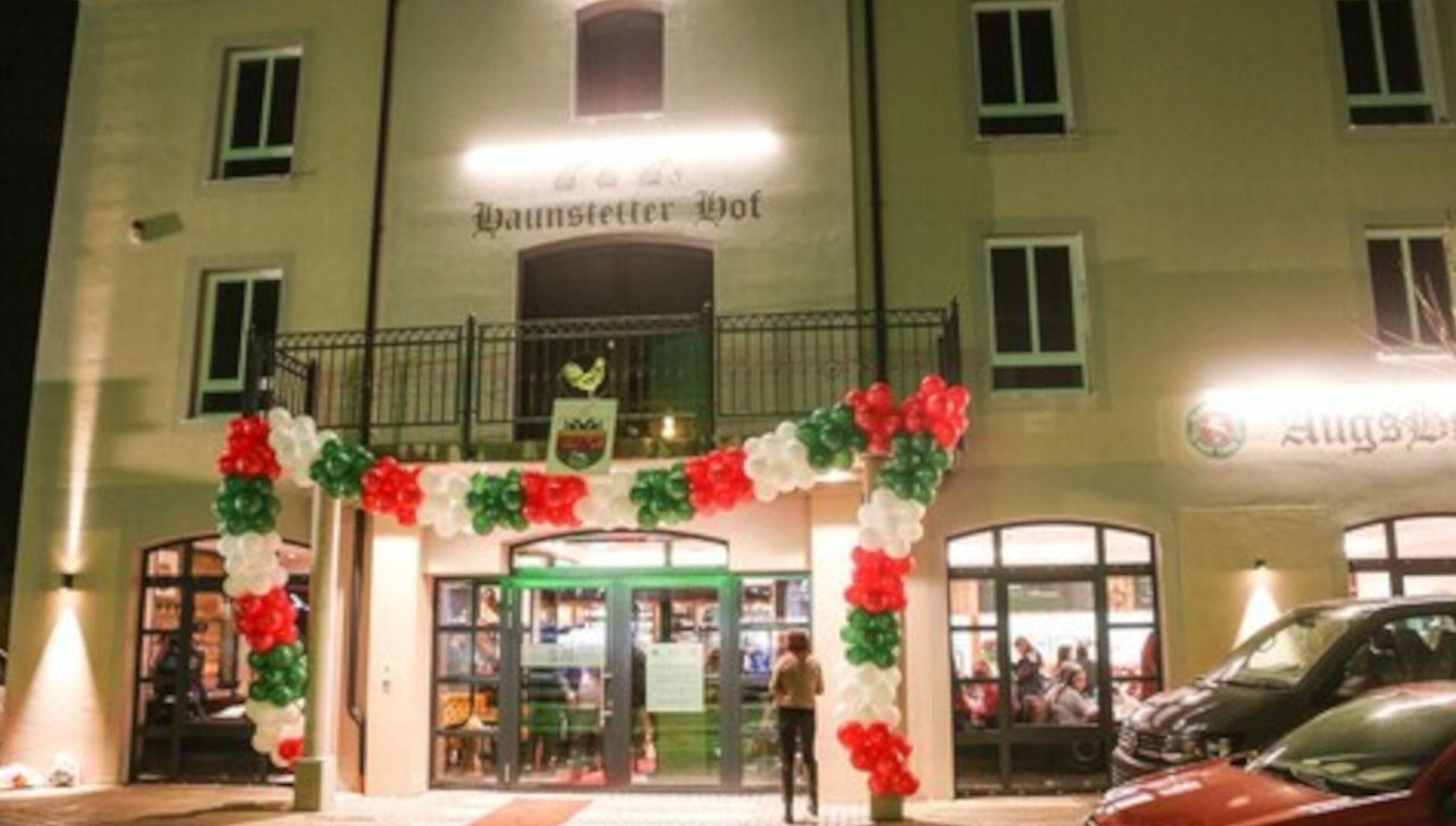 front of property – evening/night