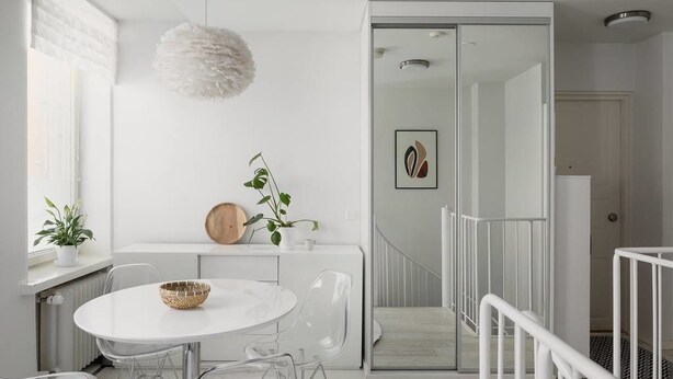 Spiseområde på rommet