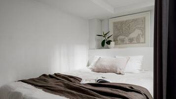 Deluxe Apartment, 1 Bedroom, Sauna, Courtyard View | 1 bedroom, iron/ironing board, free WiFi, bed sheets