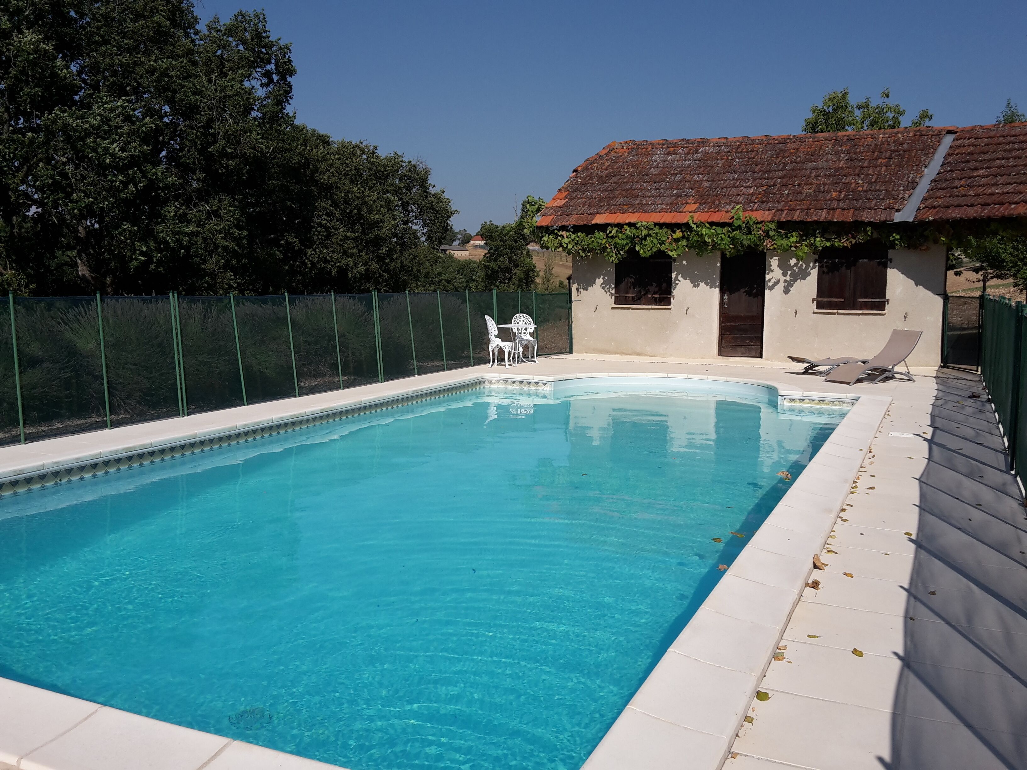 Piscine extérieure, piscine chauffée