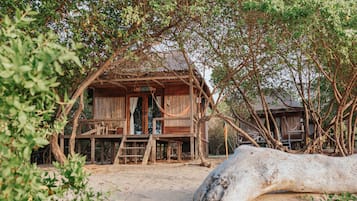 Cabaña, varias camas, no fumadores, vistas a la playa | Vistas al mar