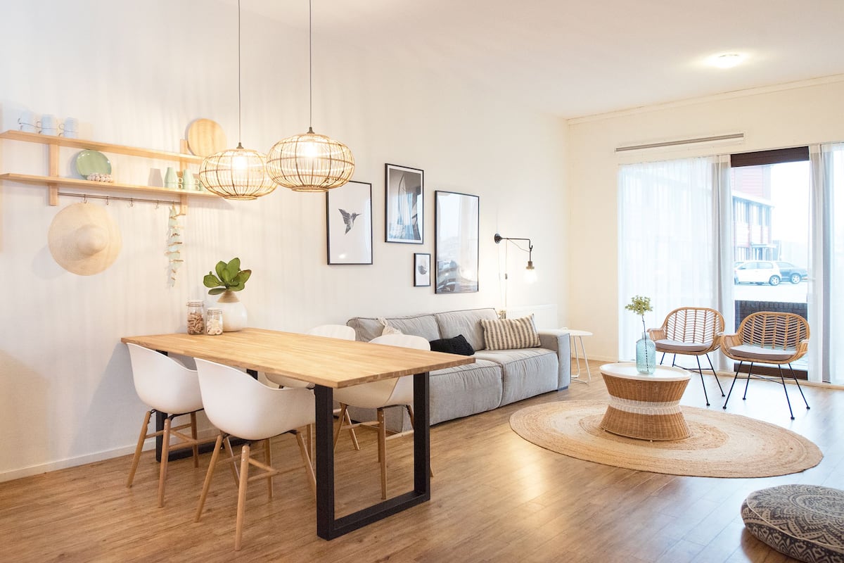 Apartment, 1 Bedroom (Nr. 56C) | Living room | Smart TV