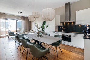 Apartment, 2 bedrooms (No.16) | Living area | Smart TV - BizStay Harbour Scheveningen Apartments (The Hague)