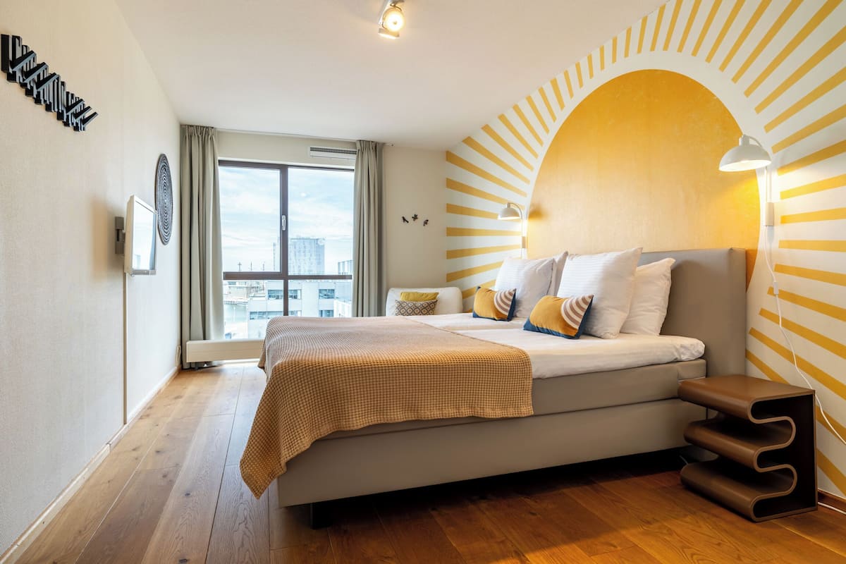 Apartemen, 2 kamar tidur (Nr. 32) | Brankas, kedap suara, setrika/meja setrika, dan Wi-Fi gratis