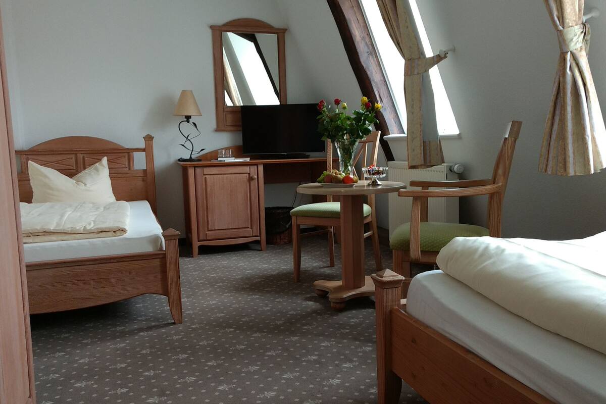 Habitación estándar con 2 camas individuales | Cunas gratuitas, camas extra, wifi gratis y ropa de cama