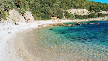 Plage à proximité, chaises longues