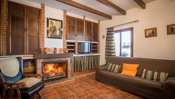 TV, fireplace, table tennis