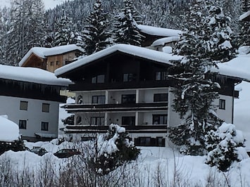 The apartment is on the top floor on the right