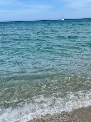 On the beach, scuba diving, beach bar
