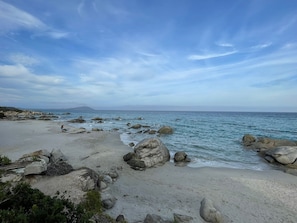 On the beach, scuba diving, beach bar