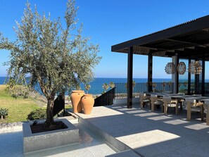 Outdoor dining - Beautiful penthouse with sea views @calaluna. mojacar (Mojácar)