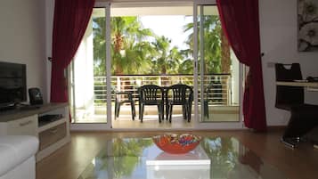 Fernseher, DVD-Player, Bücher