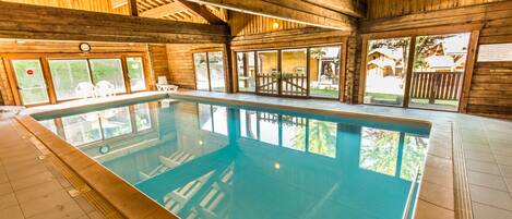 Indoor pool, a heated pool