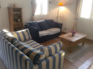 TV, lareira, DVD player, livros