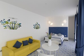 Ropa de cama de alta calidad y minibar 