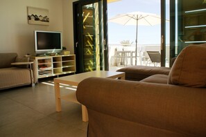 Smart TV, DVD player, books, video library