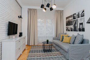 Exclusive Apartment, 1 Double Bed with Sofa bed, Non Smoking, Courtyard View | 2 bedrooms, premium bedding, desk, iron/ironing board - ShortStayPoland Marszałkowska - B28 (Warsaw)