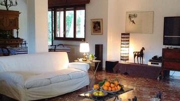 Télévision, cheminée