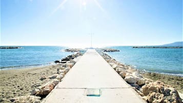 Vlak bij het strand
