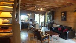 电视、DVD 播放器、书、影片库