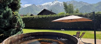 Nylig renovert luksuriøs hytte med fantastisk Mont Blanc-utsikt fra boblebadet