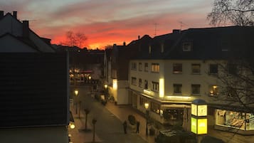 Vue sur la ville depuis l’hébergement