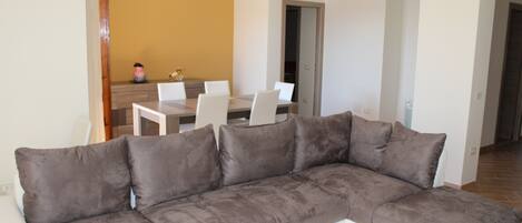 Smart TV, DVD player, books, video library