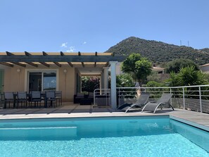 A heated pool - Beautiful villa with sea view and Ile Rousse (Monticello)
