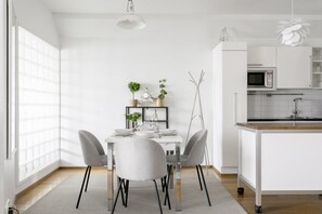 Deluxe Apartment, 1 Double Bed with Sofa bed, Non Smoking, City View | Living area | Smart TV