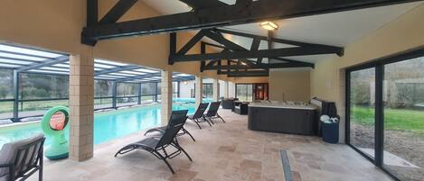 Indoor pool, outdoor pool