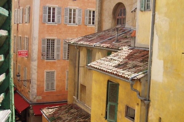 Blick von der Unterkunft