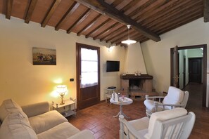 Télévision, cheminée