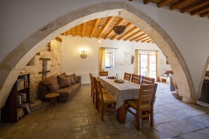 Dining - Traditional Stone Built Holiday Villa in Walled Courtyard with Private Pool (Paphos)